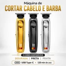 Máquina De Acabamento Profissional Original Barbeador Elétrico Máquina De Cortar Cabelo Profissional Tela Digital LCD