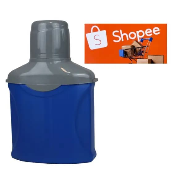 Cantil Térmico 1 Litro – Conserva Bebidas Geladas  por Muito Mais Tempo azul