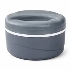 Marmita Térmica Cinza 1L com Tampa de Rosca – Ideal para Refeições