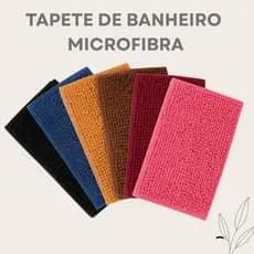 Tapete Banheiro Microfibra Antiderrapante Absorvente Secagem Rápida Macio Conforto Moderno