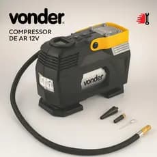 Compressor de Ar Automotivo Vonder CAV120 Elétrico 120W 12V Portátil