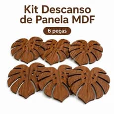 Apoio Térmico MDF Elegante  Proteja sua Mesa com Estilo