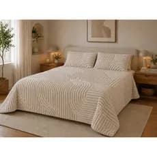 Kit Colcha Cobre Leito Aconchego Queen 3 pçs (2,50m x 2,30m) + 2 Fronhas