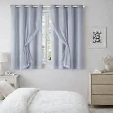 Cortina Blackout+Voil Lisa-2,80m Larg. x 1,80m Alt.(2 partes de 1,40m)Moderna e Elegante-Bloqueia Luz