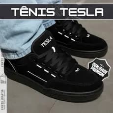 Tênis Tesla Masculino e Feminino Skate Confortável Envio Rápido - Casual, Skate, Festa