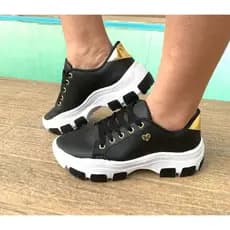 Tênis Feminino Plataforma Casual Leve Confortável Casual Envio Imediato