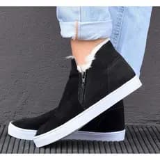 BOTINHA DE PELINHOS CASSUAL, ESTILOSA E CONFORTAVEL PARA O INVERNO!!!~