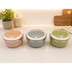 Marmita Pote Inox 600ml Vedação Hermética 3 Cores Disponível c/ Alça Cores Linda - Envio Imediato