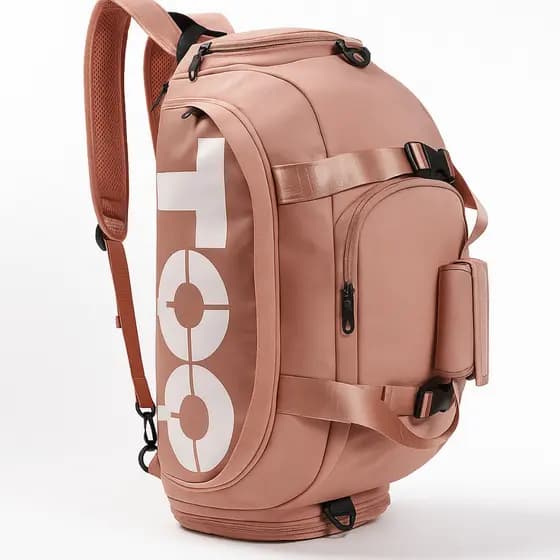 bolsa de academia e mala de esportes que vira mochila, impermeavel e flexivel