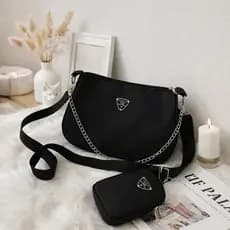 Bolsa Transversal Nylon Compacta para Uso Diário