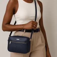 Bolsa Feminina Transversal Pequena Espaçosa Com Divisórias Shoulder Bag Premium