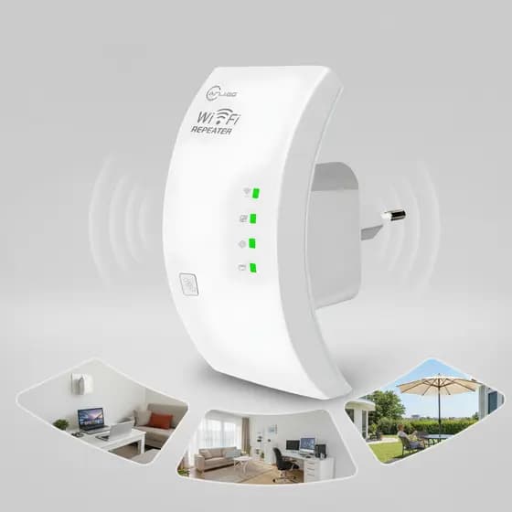 Repetidor de Sinal WiFi 300Mbps Extensor Wireless Potente para Casa Apartamento Escritório