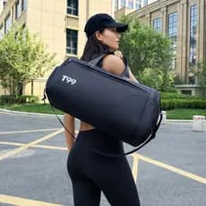 Bolsa Academia Impermeável Grande Capacidade com Compartimento Seco e Úmido