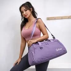 Bolsa Academia Impermeável Grande com Compartimento Seco e Molhado Fitness