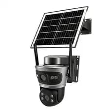 Câmera de Segurança 4G Solar Dupla Câmera Full HD 1080P Rotação PTZ Áudio Bidirecional