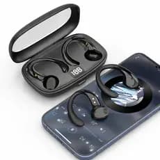 Fone Bluetooth Esportivo Sem Fio Orelha Aberta Tipo Clipe Com Microfone HD