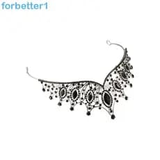 Tiara De Princesa FORBETTER , Coroa Barroca Brilhante De Metal , Cabelo De Noiva De Strass