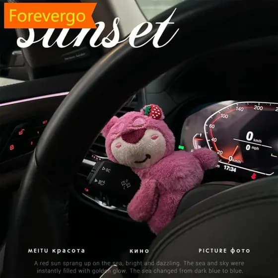forevergo Limpador De Para-Brisa De Carro , Interruptor De Seta , Ornamentos , Decorações , Boneca De Pelúcia , Gato , A