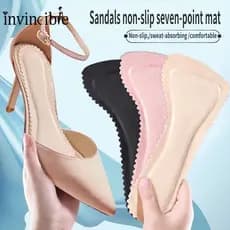 2 Pçs Palmilhas De Massagem Antiderrapantes De Salto Alto/Sandália Com Sola Flexível E De Absorção De Impacto