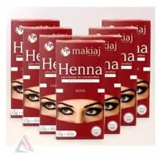 Kit 2 Hennas para Design Sobrancelhas - Makiaj 1,5g 10ml 100% Natural