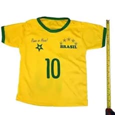 05 Camisetas Infantil Tam."P"(costas número 10)(Tamanho,"P" )  Tamanho da Peça(Comprimentos 44Cm) (Largura  31Cm)