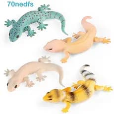 NEDFS Figura Brinquedos De Animais , Cognição Estatuetas Simulação Figuras De Lagarto , Jogos De Família