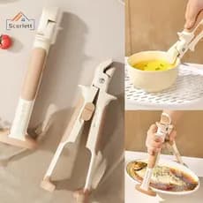 [Scarlett] Clipe De Suporte De Tigela Anti-Escaldadura 2 Em 1 Pinça Quente Clipes Para Levantar Pratos Braçadeira De Sil