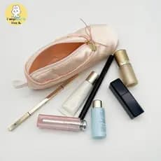 EMRRK > Sapatilhas De Balé Design Criativo Menina Coração Bolsa De Maquiagem Feminina Armazenamento De Papelaria Estojo