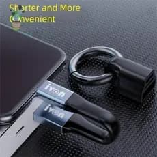 Cabo De Dados USB Carregador Flexível Ultra Curto Micro Tipo C Para A