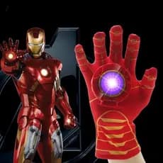 Luvas de Mão do Homem de Ferro dos Vingadores com Luz e Som Brinquedo de RPG Infantil WUHQ