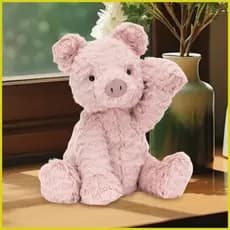 Para Jellycat Animais De Pelúcia Bonito Cabelo Encaracolado Animal Bonecas Crianças Figuras Decorativas Travesseiro Maci