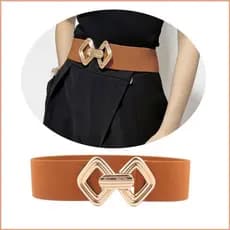 Cintura Elástica Elegante para Vestido, Saia, Jeans, Joias KM1N