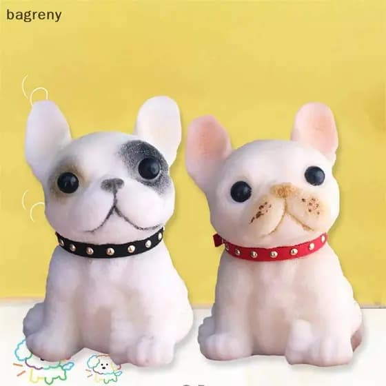 [bagreny] Dog Taba Silicone Fuzzy Super Handmade Squeeze Toy Mochi Mão Relaxar Liberação De Estresse Presente Squishy To