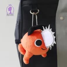 ANTH Motosserra Homem Anime Cosplay Pochita Bonito Boneca De Pelúcia Chaveiro Brinquedo Pingente 10cm Chaveiros Propic P