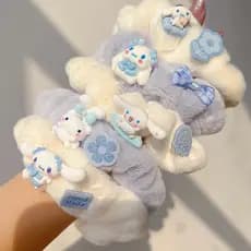1/5 Pçs Sanrio Meninas Argola De Cabelo Bonito Dos Desenhos Animados Cinnamoroll Faixas Elástico Bandana Acessórios Para