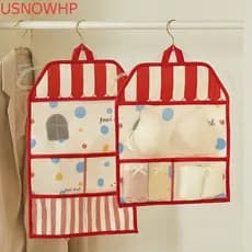 Organizador De Porta Suspensa USNOWHP , Organização De Armazenamento De Roupas Íntimas De Grande Capacidade Que Economiz