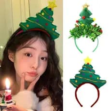 Reutilizável Feriado Headwear Forma Árvore Natal Headbands Acessório Cabelo Para Fotos Temas