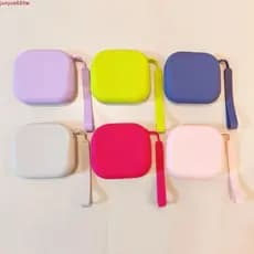 JUNYUE Mini Bolsa De Armazenamento , Moedas De Silicone Colorida Morandi À Prova D'água , Carteira Quadrada Para Itens P