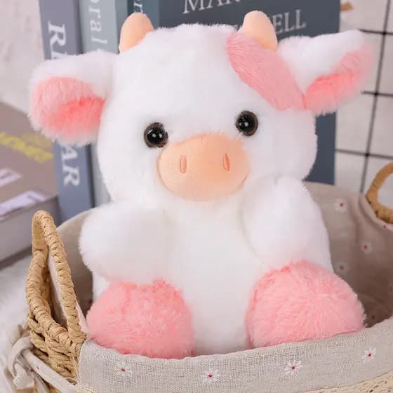 Belle Soft Strawberry Vaca Peluche Fofo Brinquedo De Barato Presente De Aniversário Menina Bebê