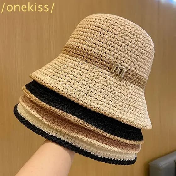 Chapéu Balde KISS1 , De Pescador Dobrável E Respirável , Boné Com Decoração De Letras De Aba Larga , Feminino