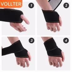 2 Peças Pulseira Ajustável Ginásio Suporte De Pulso Levantamento De Peso Powerlifting Cinta Esportes Tala Para Ciclismo