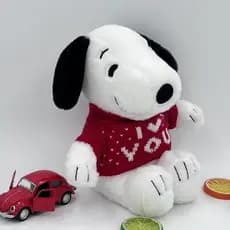 Bonito natal Snoopy boneca brinquedo de pelúcia bonito boneca de pelúcia dos desenhos animados presente do feriado