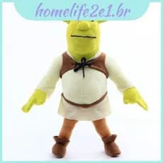 Brinquedo de Pelúcia Monstro Shrek Gigante 40cm, Almofada Macia e Confortável, Presente para Crianças GXGB