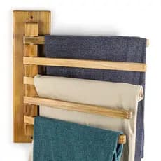 Cabideiro Articulado de Parede com 5 Ganchos Suporte Para Roupas Quarto Closet Moderno