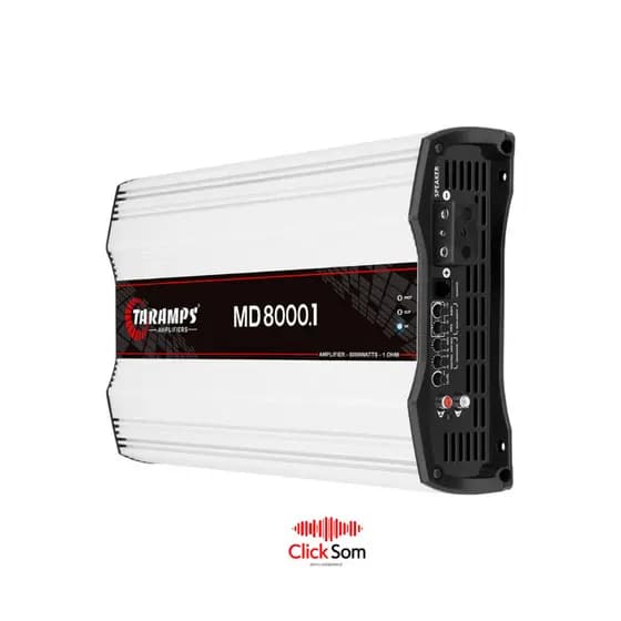 Modulo Taramps Md 8000 2 Ohms Potencia 8000w Amplificador 8000watts Rms Som Automotivo Md8000