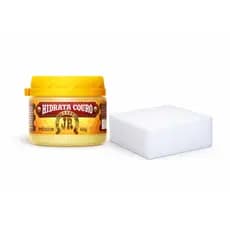 Cera para Couro 60g + Esponja Aplicadora – Hidrata, Protege e Dá Brilho | Automotivo, Botas, Bolsas, Jaquetas e Selas