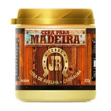 Cera Para Madeira Jr 320g - Cera de Abelha e Carnaúba - Móveis - Madeira de Demolição
