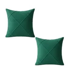 Kit 2 Capas de Almofada Suede Drapeadas 45x45 com Zíper Invisível – Acabamento Premium