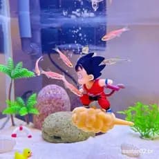 Acessórios Para Decoração De Aquário Bola De Dragão Z Crianças Filho Voador Goku Figura PVC Modelo Brinquedos
