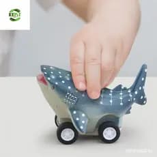 Brinquedo De Carro KIDST Press and Go , De Inércia De Golfinho Fofo De Tubarão Branco , Legal